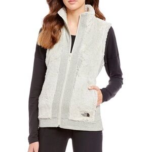 The North Face Furry Fleece Vest, Cream/ Grey, size S